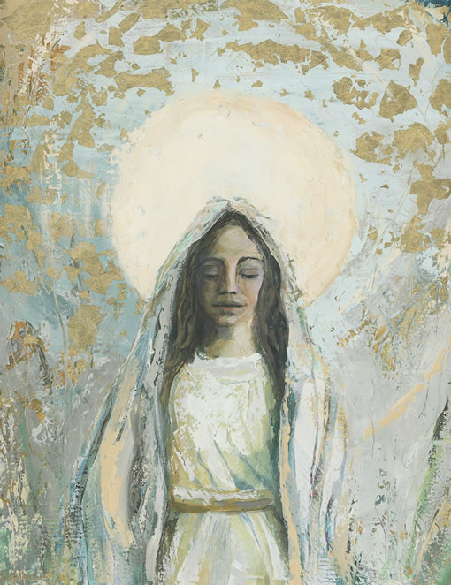 modern icon of mary, jesus' mother