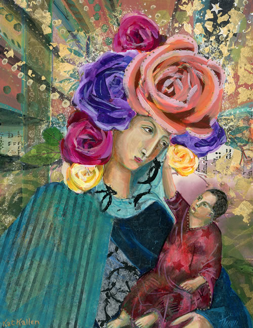 modern icon of mary, jesus' mother